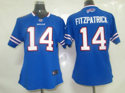 Nike Women's NFL Buffalo Bills 14 Fitzpatrick Game Jersey in blue